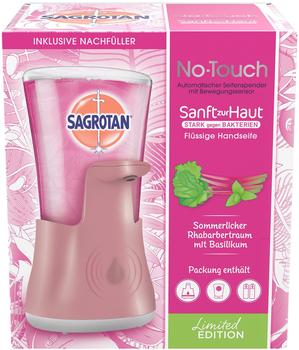 Sagrotan No-Touch Automatischer Seifenspender Sommerlicher Rhabarbertraum mit Basilikum (250ml)