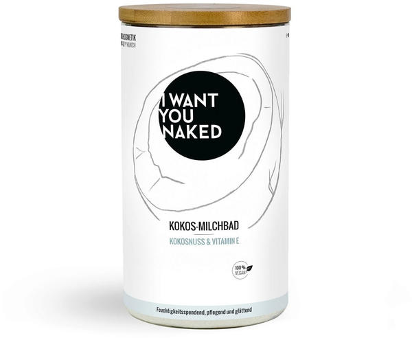 I Want You Naked Kokos-Milchbad Kokosnuss & Vitamin E (400g)