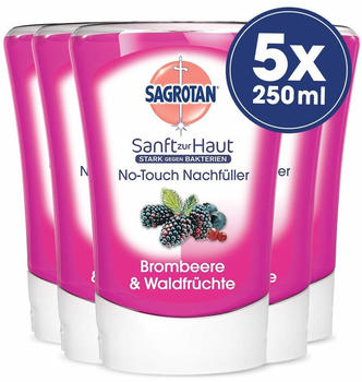 Sagrotan No-Touch Nachfüller Brombeere & Waldfrüchte Flüssighandseife 5er Pack (1250ml)
