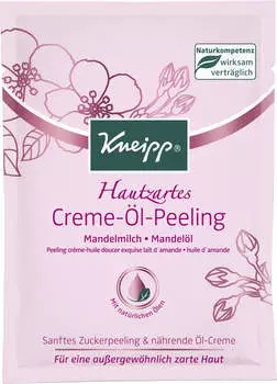 Kneipp Hautzart Creme-Öl-Peeling Mandelmilch - Mandelöl Körperpeeling (40ml)