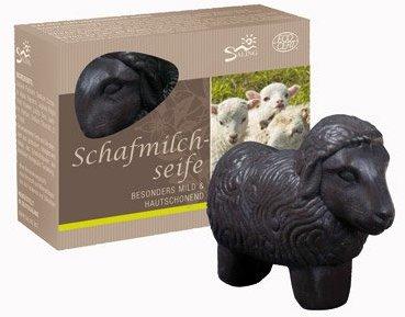 Saling Schafmilchseife schwarz (85 g)