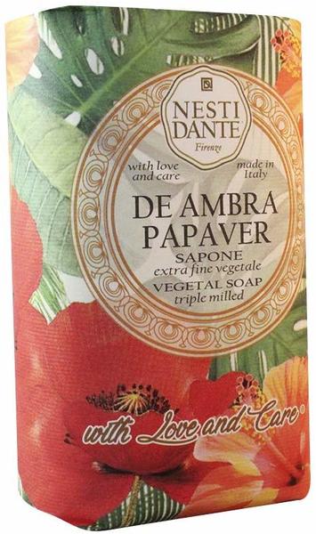 Nesti Dante Love and Care De Ambra Papaver Vegetable Bar Soap (250g)