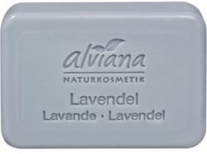 Alviana Naturkosmetik Pflanzenölseife Lavendel (100g)