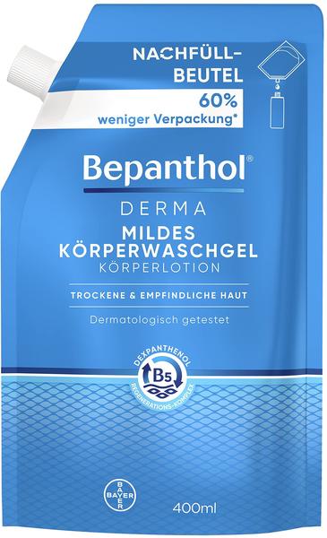 Bayer Bepanthol Derma mildes Körperwaschgel Nachbüllbeutel (400ml)