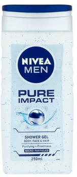 Nivea Men Pure Impact Duschgel für Gesicht, Körper und Haare (500ml)