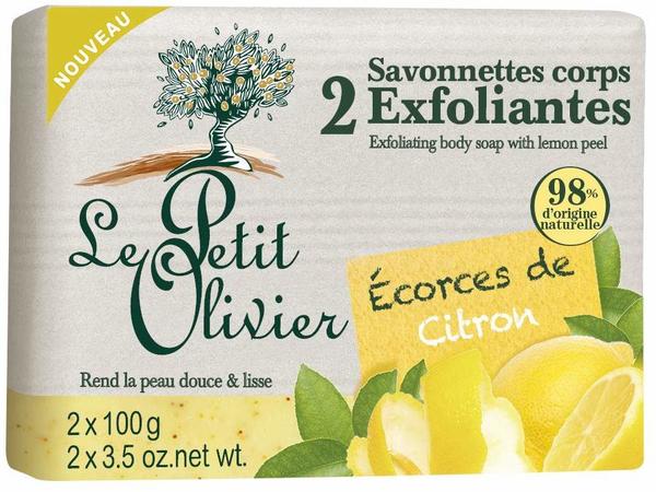 Le Petit Olivier Lemon Peelingseife (2x100g)