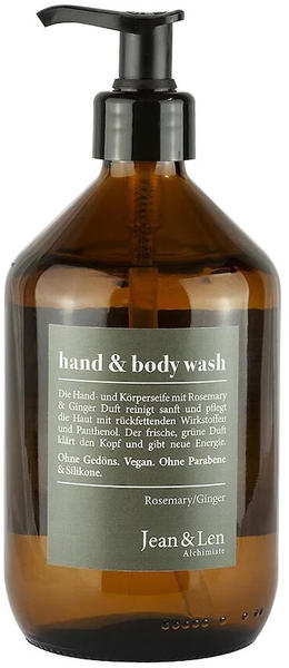 Jean & Len Hand & Body Wash Rosemary & Ginger (500 ml)