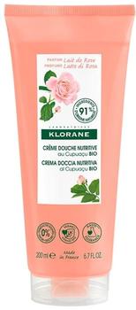 Klorane Cupuaçu Lait de Rose intensiv feuchtigkeitsspendende Duschcreme (200ml)