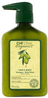 CHI Naturals with Olive Oil Hair & Body Shampoo 340ml, Grundpreis: &euro; 55,88 / l