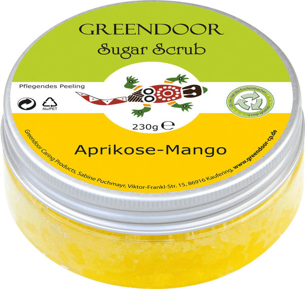 Greendoor Sugar Scrub Aprikose + Mango (230ml)