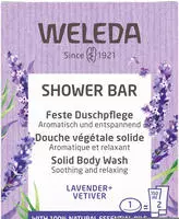 PZN-DE 17607539, Weleda feste Duschpflege Lavender + Vetiver Seife 75 g, Grundpreis: