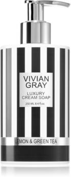 Vivian Gray Stripes Lemon & Green Tea cremige Seife (250 ml)