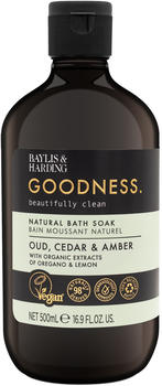 Baylis & Harding Goodness Oud, Cedar & Amber Bath Soak (500ml)
