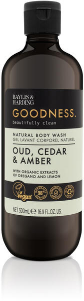Baylis & Harding Goodness Oud, Cedar & Amber Body Wash (500ml)