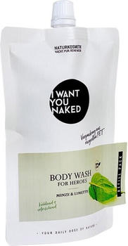 I Want You Naked For Heroes Body Wash Limette & Minze Refill (250ml)