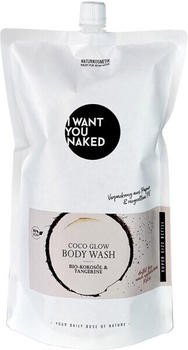 I Want You Naked Coco Glow Body Wash Bio-Kokosöl & Tangerine Refill (1000ml)