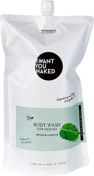 I Want You Naked For Heroes Body Wash Limette & Minze Refill (1000ml)