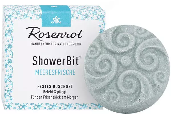 Rosenrot ShowerBit Duschgel Meeresfrische (60g)