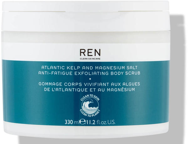 REN Skincare Atlantic Kelp and Magnesium Salt Anti-Fatigue Exfoliating Body Scrub (330ml)