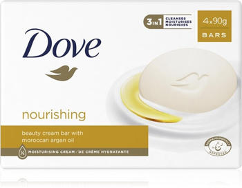 Dove Cream Oil Feinseife mit Arganöl (4 x 90 g)