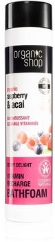 Organic Shop Vitaminreiches Badeschaum mit Bio Himbeer- und Acai-Beeren-Extrakten (500ml)