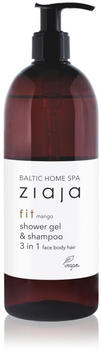 Ziaja Baltic Home Spa Fit Mango Duschgel für Gesicht, Körper und Haare (500ml)