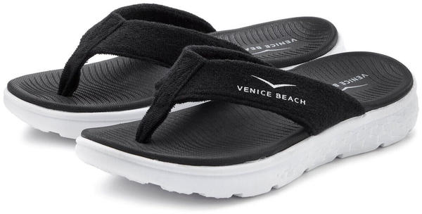 Venice Beach Badezehentrenner Sandale schwarz