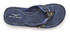 Venice Beach Badezehentrenner Sandale Pantolette Flip Flop modischem Print blau schwarz
