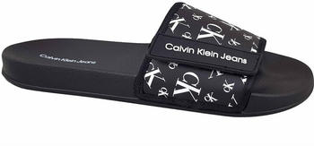 Calvin Klein Pantoletten Logo Maxi Velcro Pool Slide V3B0-80634-1172 M schwarz