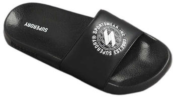 Superdry Code Printed Slides schwarz