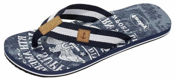 Fashy Herren Zehen-Bade Pantolette blau 7533 54