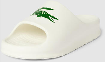 Lacoste Sandalette Motiv-Print Modell 'Slide' weiß