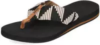 Reef - Spring Woven Sandalen Damen pebble wei&szlig;/schwarz