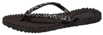 Ilse Jacobsen CHEERFUL03G Zehentrenner gemusterte Innensohle Glitzersteine massageffekt prune