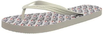 Fila Troy Logo Slipper Hausschuh weiß