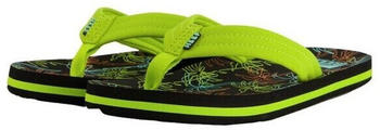 Reef Kids Ahi Flipflop Neon Palm