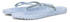 Ilse Jacobsen CHEERFUL01 Zehentrenner blau gemusterte Innensohle Glitzer Massageeffekt
