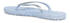 Ilse Jacobsen CHEERFUL01 Zehentrenner blau gemusterte Innensohle Glitzer Massageeffekt