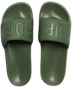Superdry Core Vegan Pool Slides grün