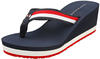 Tommy Hilfiger Corporate Beach Sandalen Keil rot weiß blau