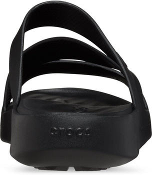 Crocs Badepantolette Getaway Strappy modischen Riemchen schwarz – Crocs Getaway Strappy – bequeme Badeschuhe mit Riemchen