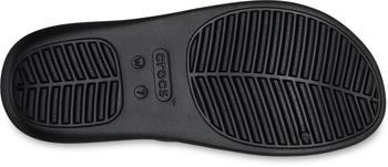 Crocs Badepantolette Getaway Strappy modischen Riemchen schwarz – Sicherer Halt durch Riemenführung statt Zehensteg