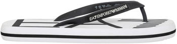 Emporio Armani EA7 Unisex Flip-Flops Strandmode weiß schwarz