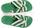 flip*flop Pantolette Plateausohle grün-weiß