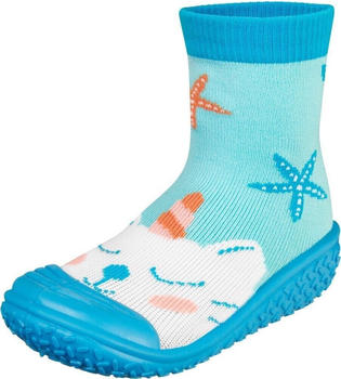 Playshoes Aqua-Socke Einhornmeerkatze blau
