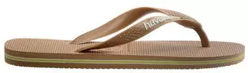 Havaianas Brasil Logo Sandalen beige braun Havaianas Brasil Logo Sandalen beige braun