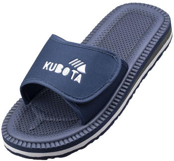Kubota Badelatschen Klettverschluss Damen Velcro marineblau
