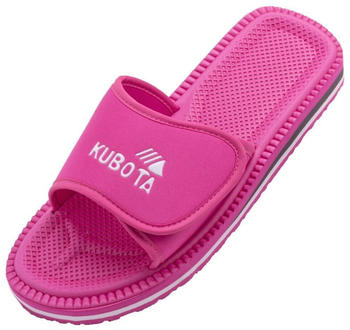 Kubota Badelatschen Klettverschluss Velcro rosa