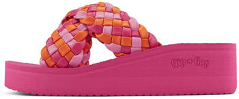 flip*flop Pantolette geflochtener Bandage orange rosa