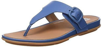 FitWear Gracie Rubber-Buckle Leather Toe-Post Sandals Flipflop sail blue